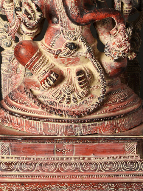 16" Brass Idol Of The Invincible Lord Ganesha
