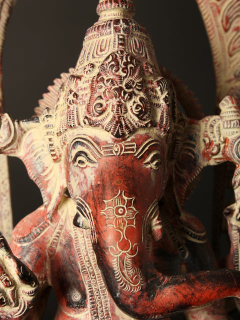 16" Brass Idol Of The Invincible Lord Ganesha
