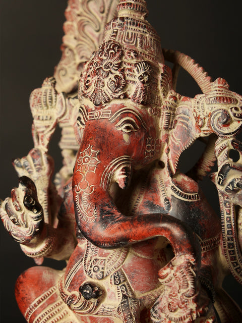 16" Brass Idol Of The Invincible Lord Ganesha