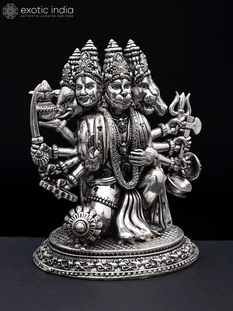 Brass Superfine Statue of Panchamukhi Hanuman