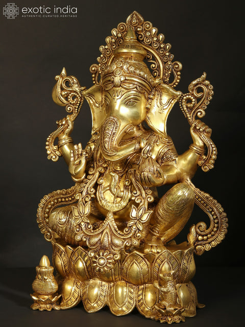 20" Superfine Idol Of Auspicious Ganesha