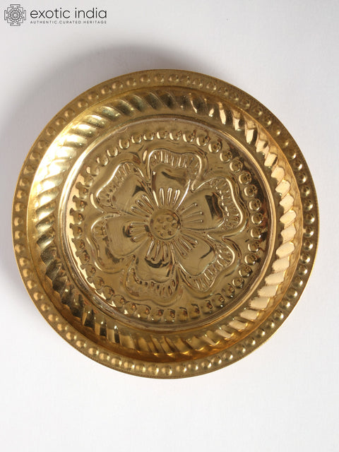 5" Small Ritual Plate in Brass