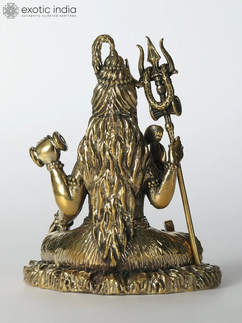Superfine Idol of Bhole Shankara Small Brass Statue