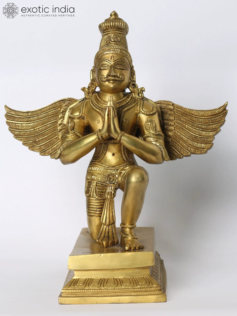 Bhagawan Vishnu's Vehicle Garuda Brass Statue