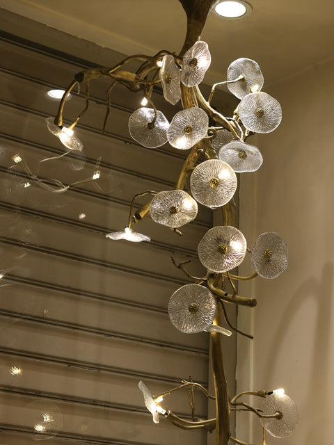 92" Brass Attractive Roof Lamp Of Tree Branches