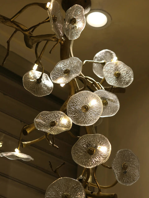 92" Brass Attractive Roof Lamp Of Tree Branches