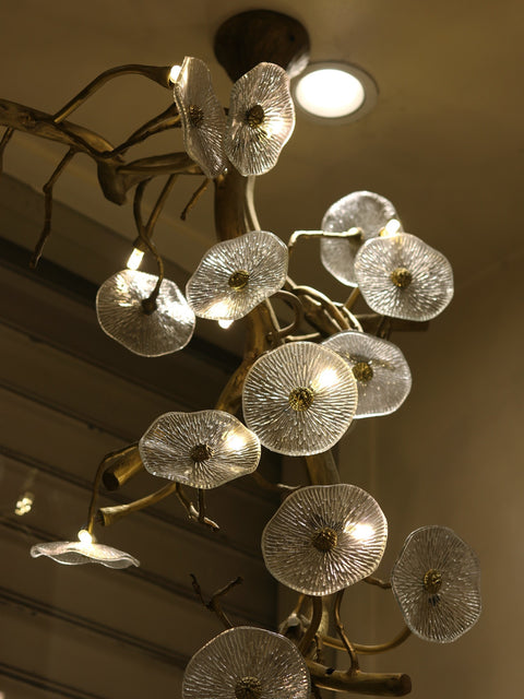 92" Brass Attractive Roof Lamp Of Tree Branches