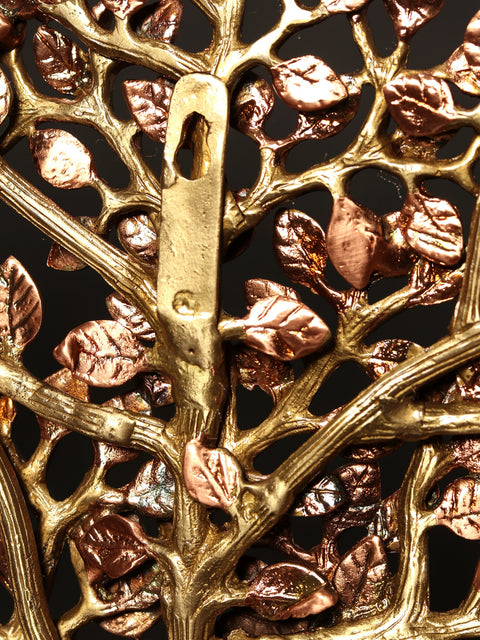 19" Wall Hanging Tree of Life | Brass with 24 Karat Rose Gold Plating
