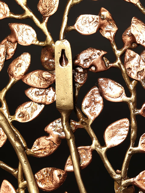 23" Wall Mounted Tree of Life | Brass with 24 Karat Rose Gold Plating