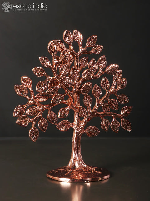 7" Small Tree of Life | Brass with 24 Karat Rose Gold Plating