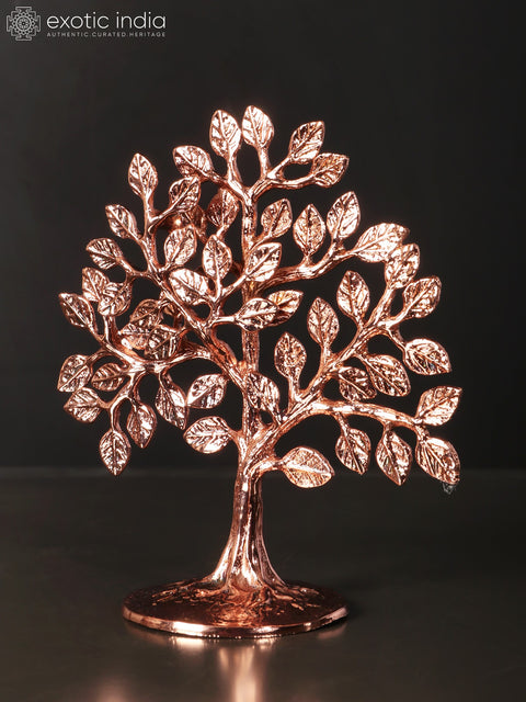 7" Small Tree of Life | Brass with 24 Karat Rose Gold Plating