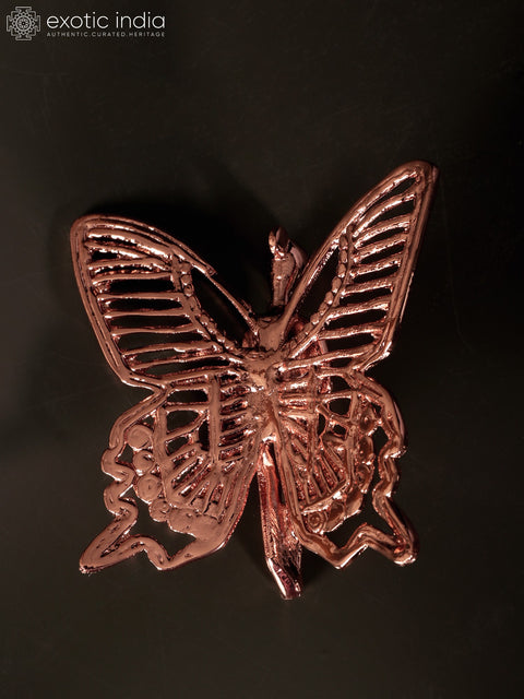 3" Small Superfine Angel with Wings | Brass with 24 Karat Rose Gold Plating