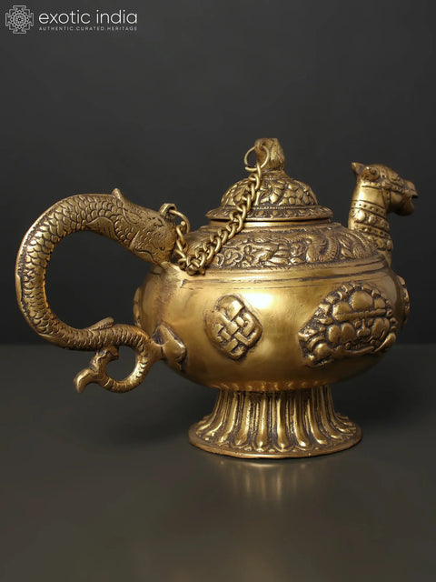 12" Brass Camel Design Kettle