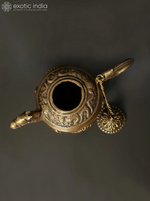 12" Brass Camel Design Kettle