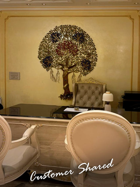 61" Large Size Beautiful Tree of Life | Wall Hanging | Brass with Inlay Work