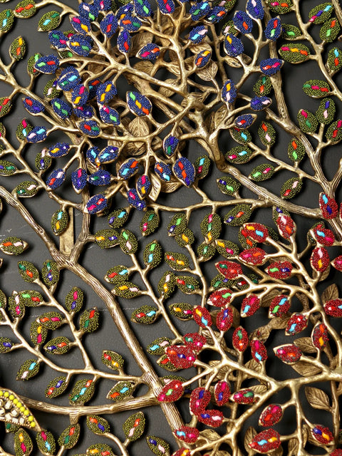 61" Large Size Beautiful Tree of Life | Wall Hanging | Brass with Inlay Work