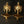 6" Pair of Conch-Chakra Hanging Lamps in Brass