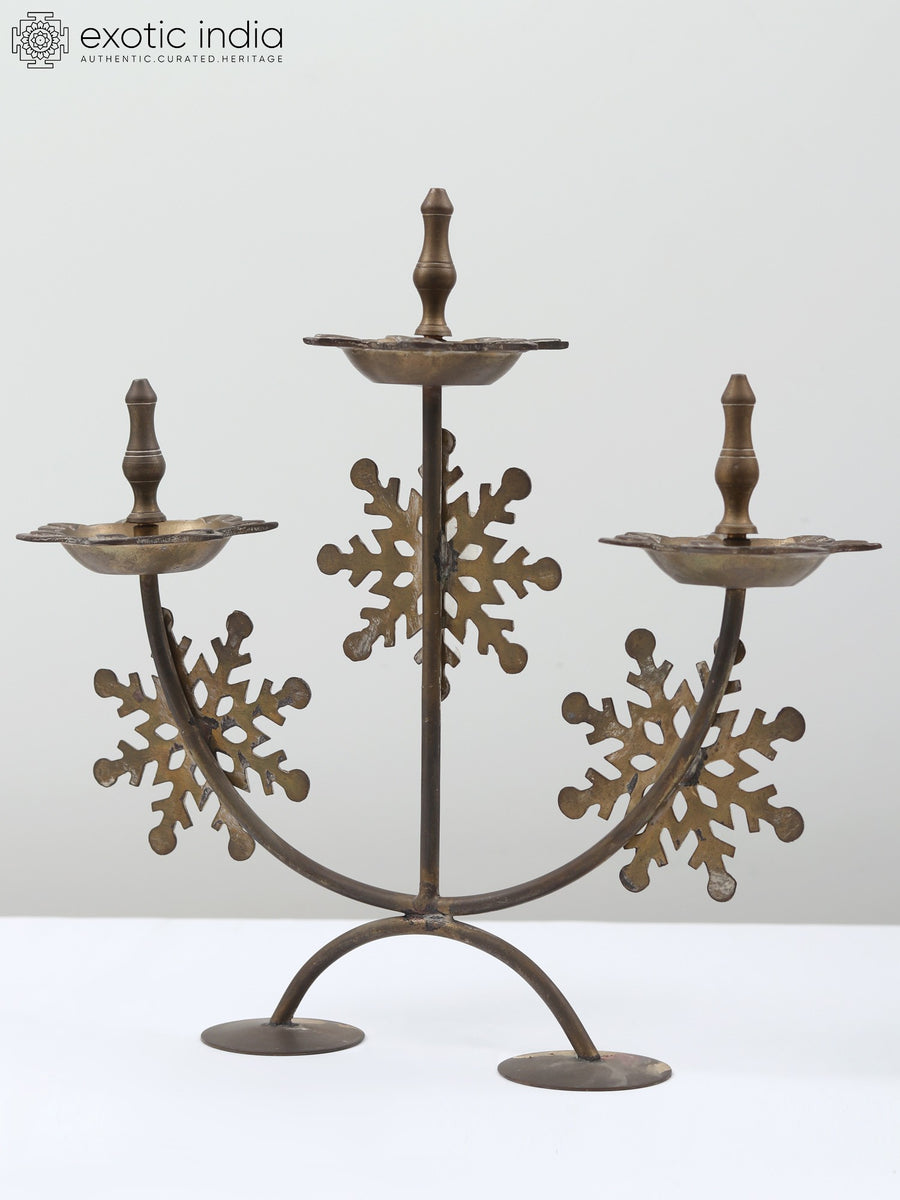 12" Brass Multi Wick Vintage Oil Lamp