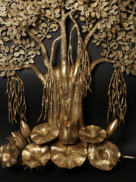64" Large Size Tree of Life with Perched Birds | Wall Hanging