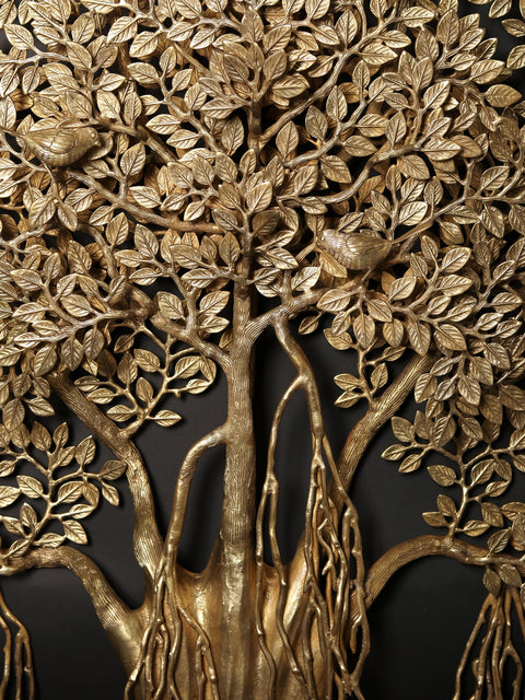 64" Large Size Tree of Life with Perched Birds | Wall Hanging