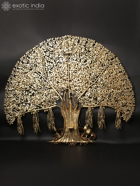 64" Large Size Tree of Life with Perched Birds | Wall Hanging