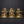 11" Lakshmi Ganesha Saraswati Seated on Lotus | Set of 3 Brass Statues
