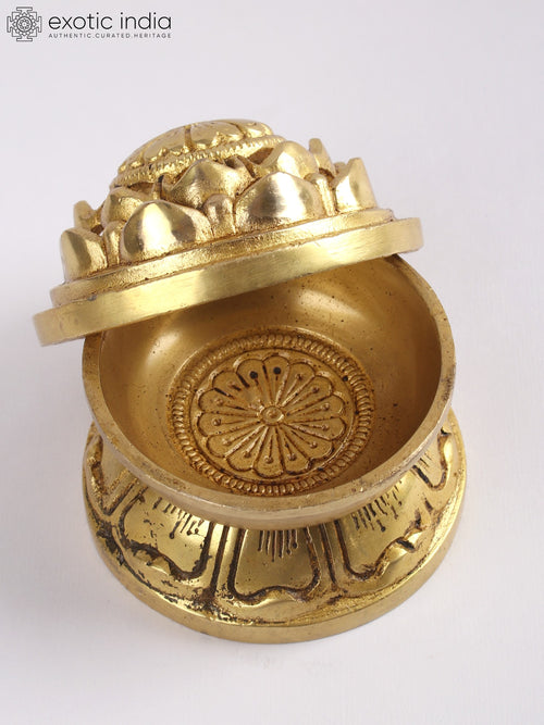 3" Designer Dhoon Dani Brass Idol for Pooja