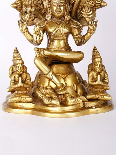 8" Dakshinamurti Shiva Brass Statue