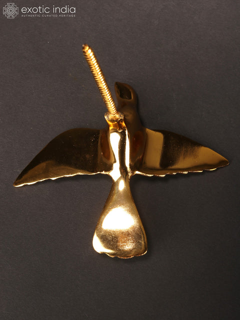 Small Decorative Bird | Brass with Gold Plating | Wall Decor