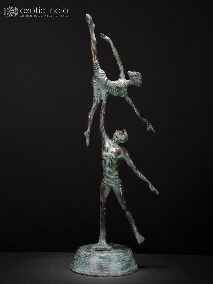 Rising in Love Brass Sculpture Modern Home Decor