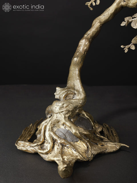 23" Tree on Tortoise | Modern Art Decorative Showpiece