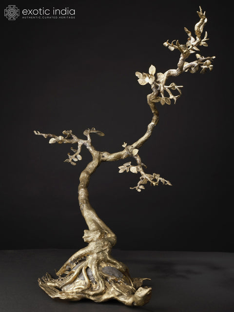 23" Tree on Tortoise | Modern Art Decorative Showpiece