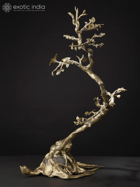 23" Tree on Tortoise | Modern Art Decorative Showpiece