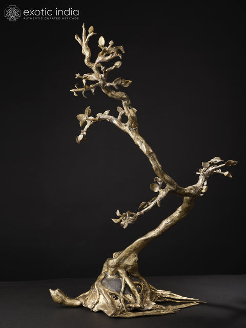23" Tree on Tortoise | Modern Art Decorative Showpiece