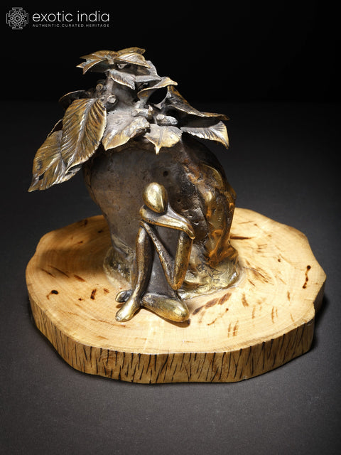 8" A Man Seated Under a Tree | Home Decor Item