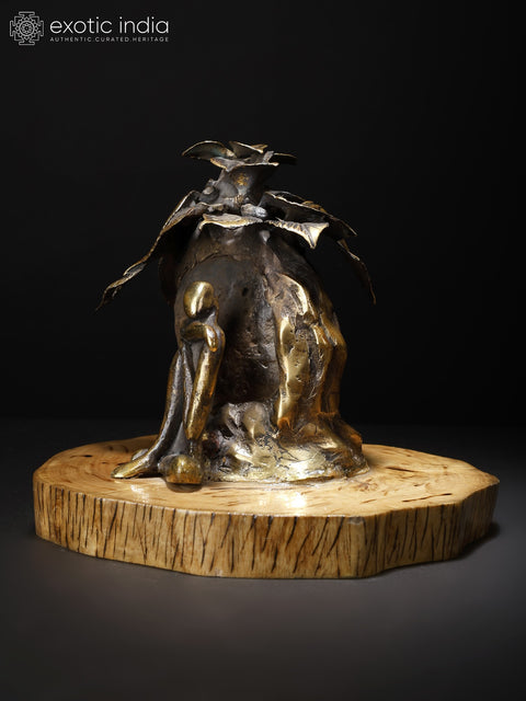 8" A Man Seated Under a Tree | Home Decor Item
