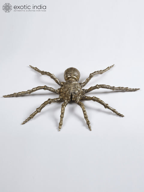 25" Wall Hanging Spider in Brass | Wall Hanging | Home Decor