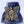 6" Brass Beautiful Angel on Lapis Lazuli Gemstone with Candle Holder