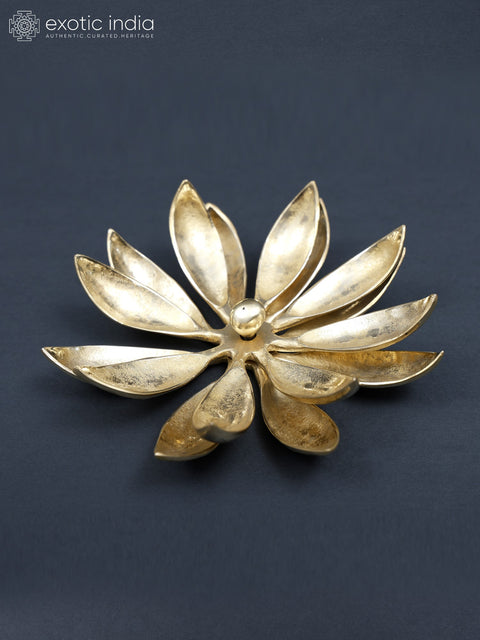 6" Double Layers Brass Sun Flower | Wall Decor