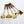 14" Brass Coocking Utensils Set with Wooden Handle | Set of Five