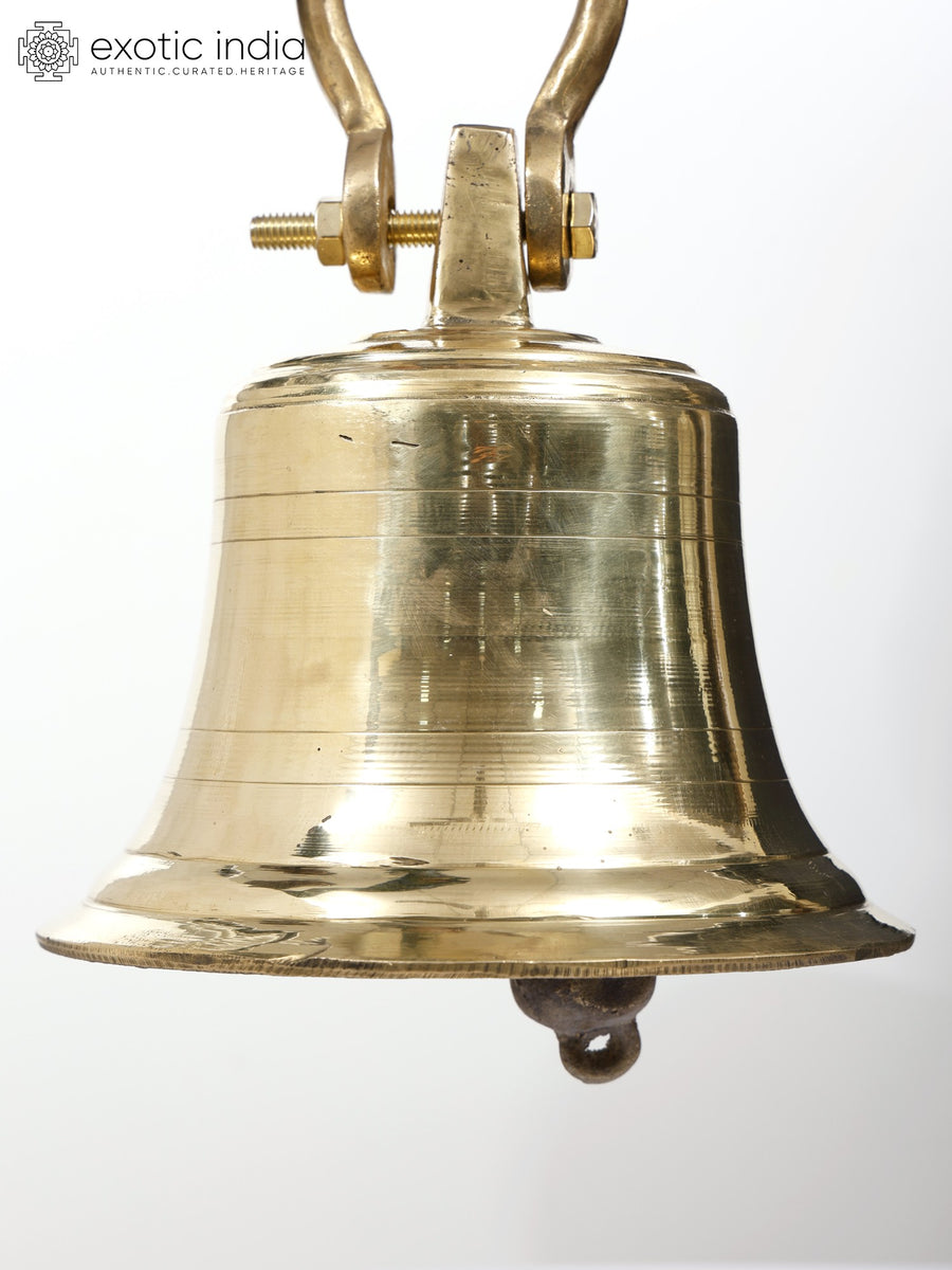 10" Brass Temple Bell for Pooja