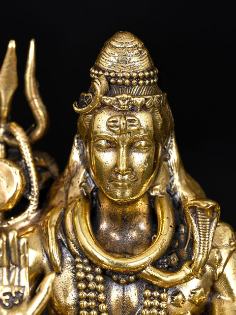 Superfine Blessing Lord Shiva | Brass Statue