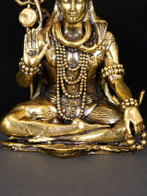 Superfine Blessing Lord Shiva | Brass Statue