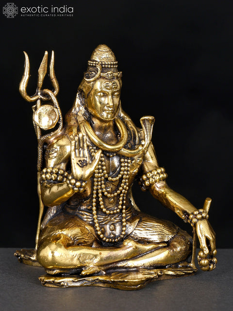 Superfine Blessing Lord Shiva | Brass Statue