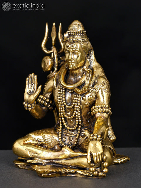 Superfine Blessing Lord Shiva | Brass Statue