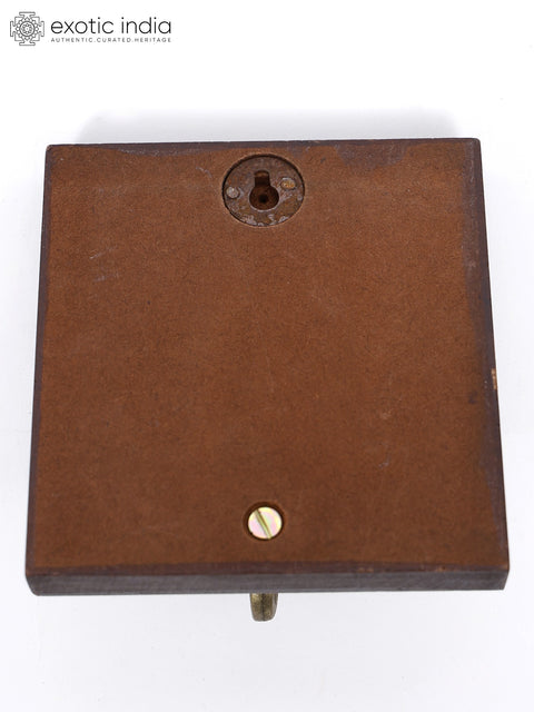 4" Wood Framed Designer Tile Wall Hook