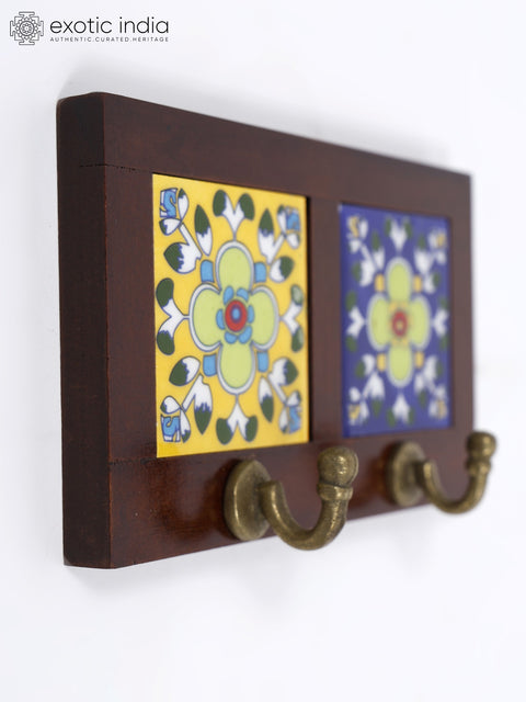 8" Designer Double Tile Wall Hooks