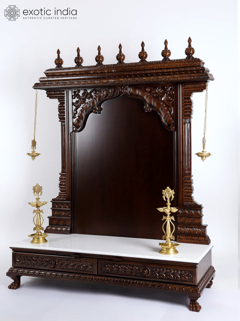 61" Large Size Designer Temple with Lamps