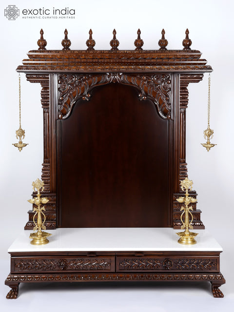 61" Large Size Designer Temple with Lamps