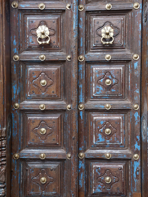 90" Large Vintage Indian Door | Home Temple Decor